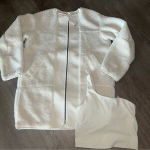 Lululemon Sherpa Jacket & Sports Bra Set